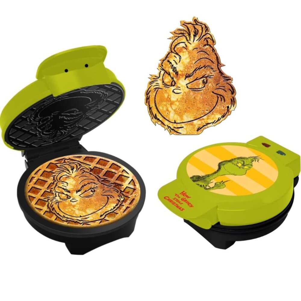 The Grinch Dr. Seuss Waffle Maker NEW